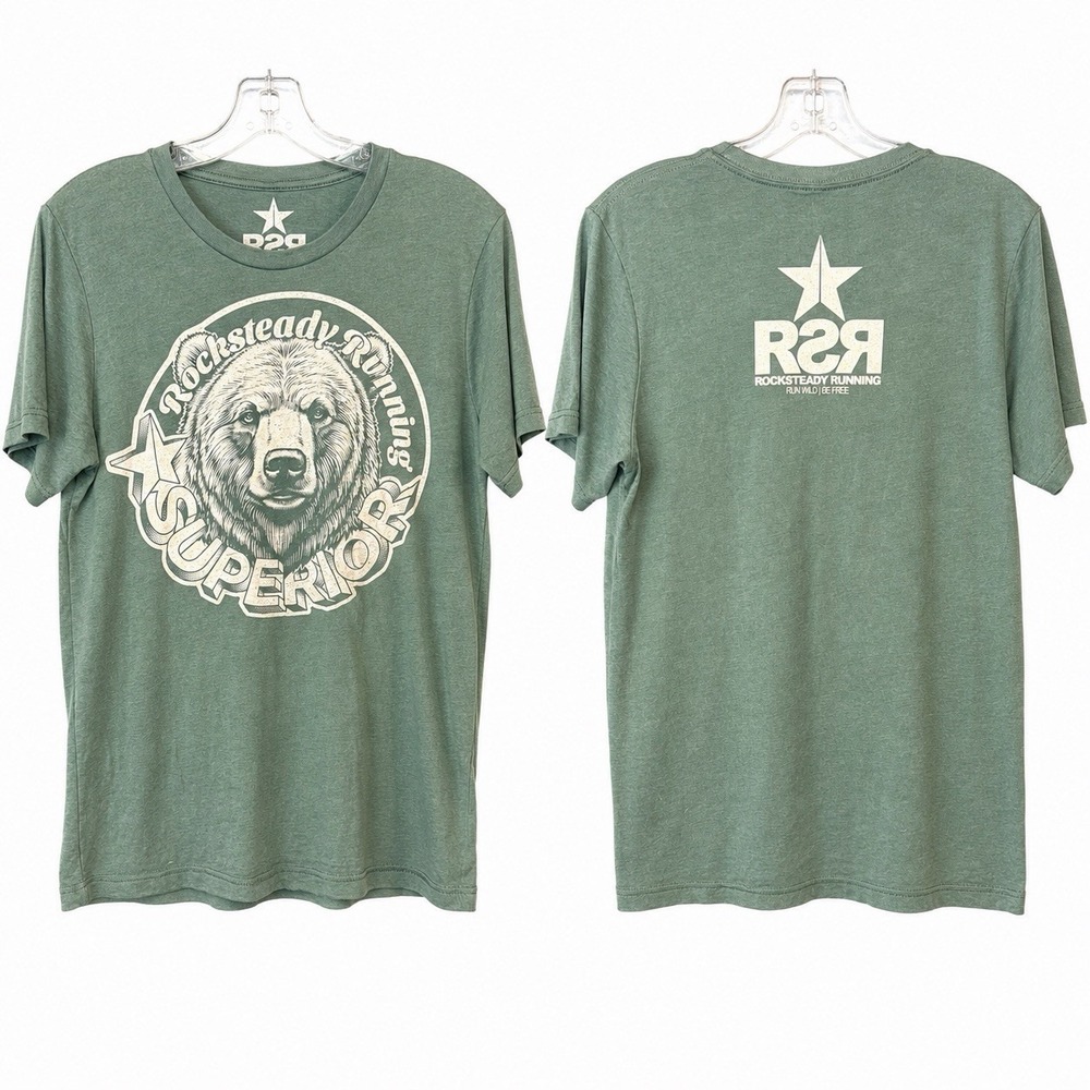 RSR T-Shirt Men's Size S Short Sleeve Round Neck Superior Rock Steady Running